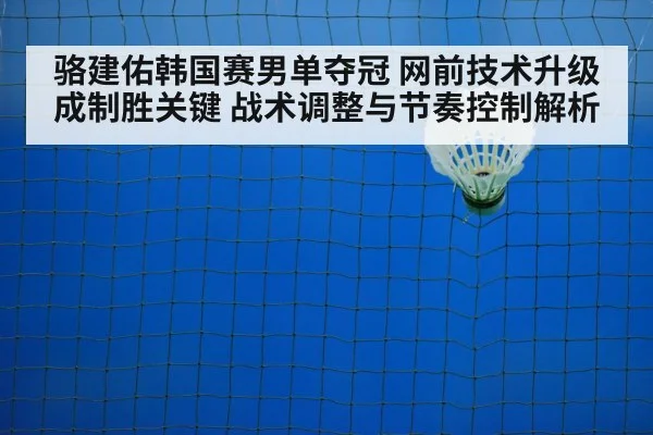 骆建佑韩国赛男单夺冠 网前技术升级成制胜关键 战术调整与节奏控制解析